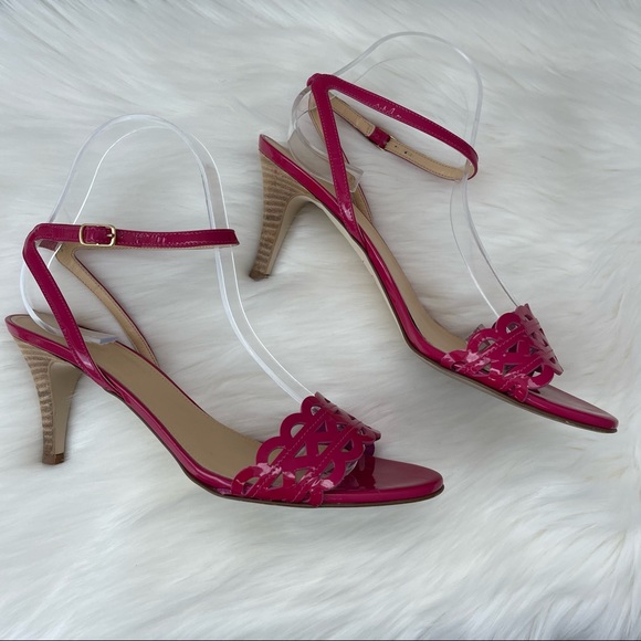 J. Crew Inez Patent Midheel Sandals 7.5 - Picture 5 of 14